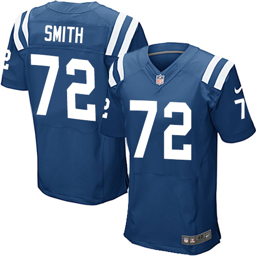 Nike Colts #72 Braden Smith Royal Blue Team Color Men's Stitched NFL Elite Jersey - Click Image to Close